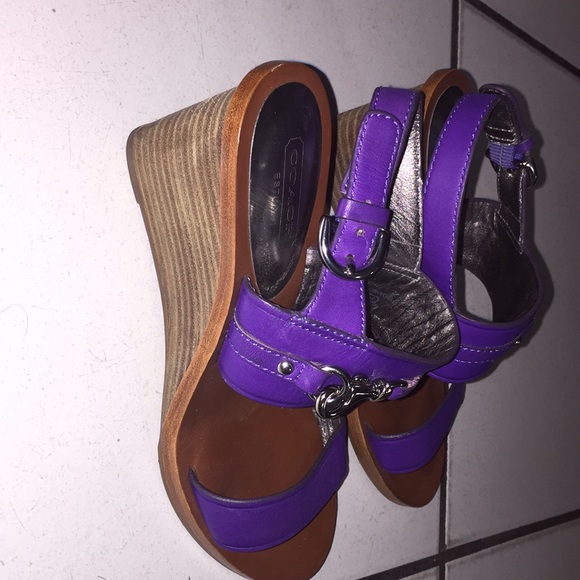 Like New! Coach Wedge Sandals, barely worn! - Picture 4 of 5